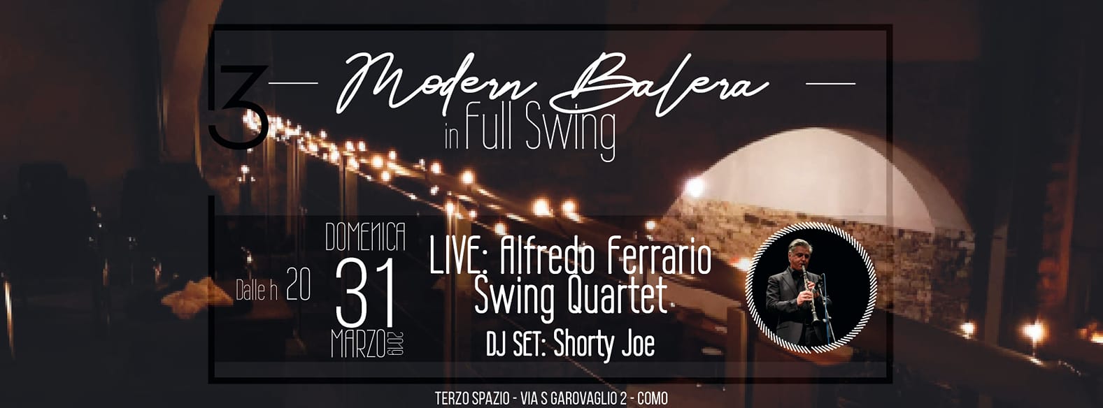 31.3.19 Modern Balera – In Full Swing con Alfredo Ferrario Swing Quartet